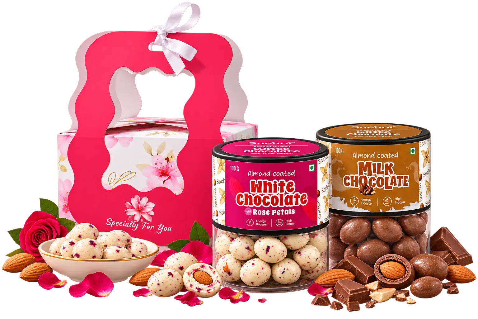 SNEHOL curated nut hampers and packaging
